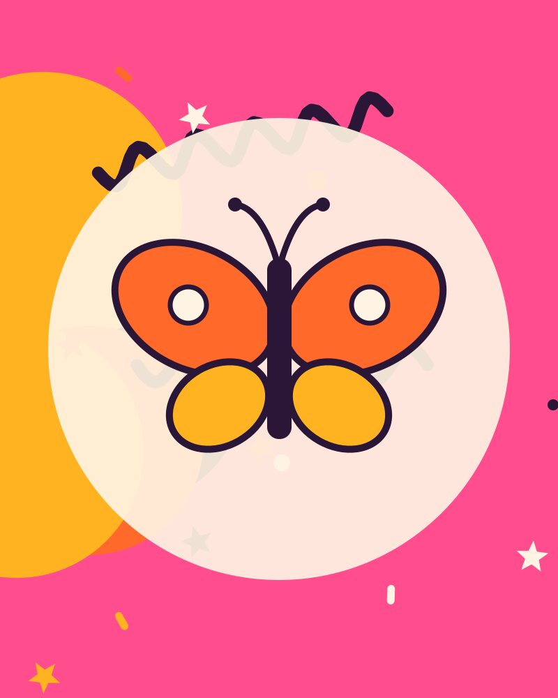 Butterfly face painting